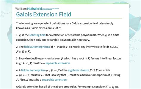 galois theory - Trace/Norm of Field Extension vs …
